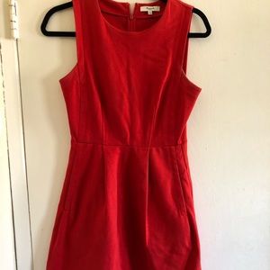 Madewell red A line dress